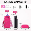 Water Bottle Carrier Bag with Strap, Water Bottle Holder Crossbody Bags for Women Men for Walking, Hiking,Cycling by TinyTreasures Baby Boutique