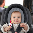 COOLBEBE New Babybody Support & Strap Covers Set for Newborn Infant Toddler- Extra Soft Stroller Cushion Pads Car Seat Insert, Perfect for Carseats, Strollers, Swings, Black by TinyTreasures Baby Boutique