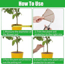 6 Pcs Plant Pot Grid Cover Protectors from Animals- Diameter 11.8" Cuttable Flower Pot Cover with 48 Stakes, Keep Cats Out of Potted Plants, Cat Digging Stopper Baby Safety Soil Cover for Indoor by GreenHaven Gardens