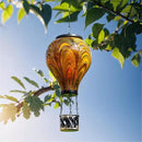 2PCS Solar Hot Air Balloon Lantern with Flame Flickering Light Tie-Dye Glass Hot Air Balloon Solar Lanterns Outdoor Waterproof Hanging Garden Light for Patio Porch Yard Decor,Gift for Women by GreenHaven Gardens