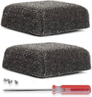 BBQ-AID 2-Pack Bristle Free Grill Brush Replacement Heads, Grill Cleaning Bristle Free Brush - for 2025 Model Brush and Scraper. Stainless Steel Poly Mesh Blend - No Scratch Cleaning for Any Grill by GreenHaven Gardens