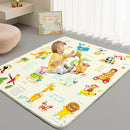Baby Play Mat - Thicken 71x59 Inch Soft Foam Crawling Mat for Playpen & Floor, Non-Slip Waterproof Playmats for Infants & Toddlers, Portable Foldable & Machine Washable, Beach Animals by TinyTreasures Baby Boutique