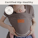 Baby Wrap Carrier - Premium Cotton Baby Carrier Wrap for Newborn to Toddler- Infant Carrier for Babies 8-35 lb - Baby Holder One Size Fits All with Front Pocket by Max&so by TinyTreasures Baby Boutique