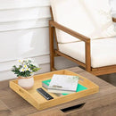 Bamboo Serving Tray Set of 2 Elegant for Coffee, Eating or Decor - Large and Small Rectangle Serving Trays with Handles - Wood Serving Tray Suitable for Home, Kitchen and Outdoor by CozyNest Decor
