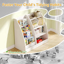 4 Tier Kids Bookshelf, 4 Layer Sling Kids Book Shelf for Kids Rooms,Wood Children Bookcase,Baby Storage Book Rack,Toddler Bookshelf, Book and Toy Organizer,Book Display Shelf for Bedroom, Nursery by TinyTreasures Baby Boutique