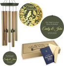 ASTARIN Happy Anniversary Wind Chimes Personalized, Deep Tone Wind Chimes for Memory Day, for Couple Friends Wife Husband, Marriage Keepsake Gift Ideas by CozyNest Decor