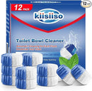 KIISIISO Toilet Bowl Cleaner Tablets, 12 PACK Commercial Household Bathroom Cleaners, Automatic Toilet Tank Cleaners Deodorizers(Blue and White) by CozyNest Decor