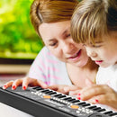 Raimy Piano Keyboard for Kids 49 Keys Portable Keyboard Piano Early Learning Educational Electronic Musical Instrument Toys Gifts for 3 4 5 6 7 8 9 Year Old Boys and Girls (Black) by TinyTreasures Baby Boutique