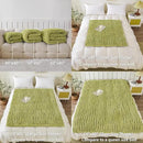 WESHIONGOO Chunky Knit Blanket Throw Knitted Throw Blankets for Couch Bed Fluffy Soft Blanket with Jumbo Chenille Yarn Thick 100% Handmade (Lime Green, 40"×40") by CozyNest Decor