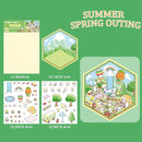 4 Sets DIY 3D House Stickers,Make Your Own Warm Home,Fun Cute Cartoon Stickers Scene Make Your Own Mini Room Scenes Miniature Supermarket for Relief Stress Pass The Time by TinyTreasures Baby Boutique