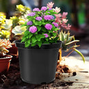 3 Gallon Plastic Nursery Pots, 10 Inch Round Plant Pots with Drainage Holes, 10 Pack Planting Pot for Outdoor Indoor Plants, Black by GreenHaven Gardens