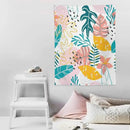 ICMOLYYENLO Tropical Green Leaves Tapestry, Exotic Leaves Beautiful Bedroom Wall Hanging, Floral Poster Blanket for Bedroom Living Room Dormitory Apartment 40x60 Inch by CozyNest Decor