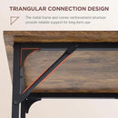 PayLessHere | 39 Inch Computer Desk | Brown | Office Desk with Metal Frame, Adjustable Feet | Water-Resistant, Scratchproof Surface | Sturdy Writing Table for Home Office or Study | Pack of 1 by CozyNest Decor