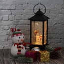 Eldnacele Christmas Snow Globe Lantern with Music, Battery Operated Lighted Swirling Glitter Water Lantern with Timer for Christmas Home Decoration, Snowman by CozyNest Decor