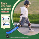 Besrey Kick Scooter for Kids Ages 3-10, 3-Wheel Folding Scooter with Adjustable Height, LED Light Wheels, Extra Wide Deck for Outdoor Activities by TinyTreasures Baby Boutique