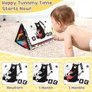 URMYWO Tummy Time Toy - Black and White High Contrast Baby Toys for Newborn - Baby Visual Stimulation Mirror - Montessori Sensory Crinkle Toy for Infant 0-3-6-12 Months - Shower Gift for Boy Girl by TinyTreasures Baby Boutique