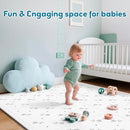 Baby Foam Play Mat-72”x 48” Baby Playmat,6-Piece Interlocking Foam Floor Tiles,Puzzle Mat for Infants and Toddlers,Waterproof Crawling Mat,Non Toxic Play Mat for Baby Tummy Time Mat(Arrow) by TinyTreasures Baby Boutique