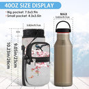 25/32/40/64oz Water Bottle Bag Holder Carrier-Insulated Crossbody Sling Case Sleeve with Strap & Pockets for Men Women Gym Cycling Travel Walking Hiking Camping by TinyTreasures Baby Boutique