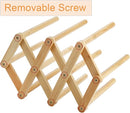 Yesland 2 Pack Wooden Bottle Drying Rack - Retractable Bamboo Dish Drying Rack Plastic Bag Drying Stander Holder for Water Bottles, Dish, Plate, Cup, Book, Pot Lid, Cutting Board, Reusable Baggies by TinyTreasures Baby Boutique