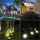 Solar Ground Lights, Waterproof Solar Garden Lights, Upgraded Outdoor Garden Waterproof Bright in-Ground Lights, Landscape Lights for Pathway,Yard,Deck,Lawn,Patio,Walkway (4 Pack Warm Light) by GreenHaven Gardens