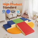 6-Piece Soft PU Leather Toddlers Climbing Toys, Baby Foam Climbing Blocks for Toddlers, Foam Play Gym Climber Structures for Toddler 3, Indoor Climb and Crawl Activity Play Set by TinyTreasures Baby Boutique