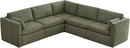 CHITA Oversized Modular Sectional Sofa Set, FSC Certified Extra Large 5 Seat V Shaped Cloud Couch for Living Room, 106 inch Width, 4 Seater and 1 Middle Corner, Moss Green by CozyNest Decor