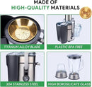 Juicer Machine, Blender & Grinder Combo 3 in 1 for Smoothies, Juice, Processing, Grinding & More 1300W Centrifugal Juice Extractor for Fruit Vegetable with 5 Speeds LCD Screen, Easy to Clean by CozyNest Decor