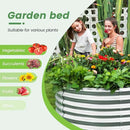 Land Guard 4×4×3ft Galvanized Raised Garden Bed Kit, Round Galvanized Planter Raised Garden Boxes Outdoor, Large Metal Raised Garden Beds for Vegetables, Silver by GreenHaven Gardens