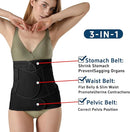 3 in 1 Postpartum Belly Band Post Partum for Women Abdominal Binder Surgery C Section Recovery Stomach Belly Wrap Belt by TinyTreasures Baby Boutique