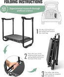 Garden Kneeler and Seat Heavy Duty, Upgraded Widened to 10" Stable Wear-Resistant Prevent Knee and Back Pain, Foldable Gardening Stool - Beautiful Logo high-end 2 Large Tool Bags Gift for Men by GreenHaven Gardens
