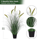 Green Onions Fake Plants,Artificial Plants Indoor, Fake Grass Decor Green Plant Fake Outdoor Flowers Fake Succulents,Artificial Tall Grass Plants with Pots House Decorative(36“ 1 Pack) by CozyNest Decor