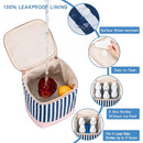 Breastmilk Cooler Bag with Ice Pack Fits 4 Baby Bottles Up to 9 Ounce, Baby Bottle Cooler Bag Suitable for Nursing Mom Daycare, Straps by TinyTreasures Baby Boutique