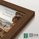 VCK 16x24 Picture Frame 3 Pack, Brown Wood Poster Frame with Exclusive Wood Grain, Wall Mounting Hanging by CozyNest Decor