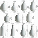 JOJUNO White Bud Vases, Small Ceramic Vase Set of 11, Mini Pottery Vases for Flowers, Decorative Pieces for Home Modern Decor, Boho Decor, Chic Accents for Living Room Dining Table Shelves by GreenHaven Gardens