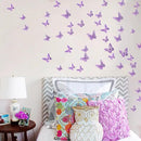 SAOROPEB 3D Butterfly Wall Decor - 48 Pcs, 4 Styles, 3 Sizes - Purple Butterfly Decorations for Birthday Parties, Removable Stickers by CozyNest Decor