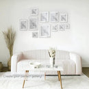 Homeforia Poster Silver Frame 24x36, High End Metal 24 x 36 Large Picture Frame with Mat 20 x 30 Photo, 24x36 Silver Frames Matted to 20x30 Print, 36x24 Thin Frames, Tempered Glass, Wall Kit, Set of 1 by CozyNest Decor