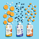 Serenity Kids 6+ Months Dairy-Free Smoothie Baby Food - USDA Organic Grass-Fed Collagen Protein - 3.5 Oz BPA-Free Pouches - Variety Pack (8 Count) - Baby Smoothie Pouch Set by TinyTreasures Baby Boutique
