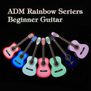 ADM Beginner Acoustic Classical Guitar 34 Inch Nylon Strings Wooden Guitar Bundle Kit for Kid Boy Girl Student Youth Guitarra Online Lessons with Gig Bag, Strap, Tuner, Strings, Picks, Pink by TinyTreasures Baby Boutique