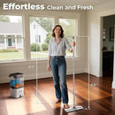 Mop and Bucket Set, Flat Microfiber Mops for Floor Cleaning, Wall Cleaner Mop and Bucket System with Wringer, Wet and Dry Use by CozyNest Decor