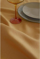 Solino Home Linen Table Runner 90 Inches Long - 100% Pure Linen Caramel Dining Table Runner 14 x 90 Inch for Fall, Autumn, Thanksgiving - Fete by CozyNest Decor