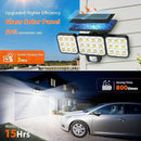 Solar Flood Light Outdoor 4 Pack, 3500LM Super Bright Motion Sensor Outdoor Lights, Solar Lights Outdoors Waterproof, Upgrade Glass Panel, 270° Wide Angle LED Security Spot Light for Outside Yard by GreenHaven Gardens
