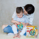 KiddoLab Steering Wheel Toy with Music,Lights,Sounds & Flip Up Mirror - Crib & Stroller Toys with Soft Fabric and Velcro Tap for Easy Attachment. Car Seat Toys for Babies and Toddlers. Ages 3 Months+ by TinyTreasures Baby Boutique