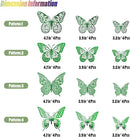 SAOROPEB 3D Butterfly Wall Decor - 48 Pcs, 4 Styles, 3 Sizes, Removable Stickers for Birthdays & Parties by CozyNest Decor