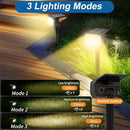 Solar Spot Lights Outdoor Waterproof IP65, 12 Pack Landscape Spotlights with 46 LEDs, 3 Modes Auto On/Off Solar Powered Flood Lights for Outside Pathway, Yard, Garden, Walkway (Warm White) by GreenHaven Gardens
