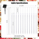 Christmas Lights Solar Powered, Meteor Shower Lights Outdoor, 16 Inches 8 Tube 288 LED Solar Meteor Lights for Tree Wedding Xmas Holiday Party Patio Decoration, Bule by GreenHaven Gardens