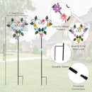 Metal Flowers Decorative Garden Stakes, 22.1 ''H Heart Shape Metal Flowers for Outside Yard Art Garden Stakes,Spring Outdoor Decor Housewarming Present for Women Mom Grandma by CozyNest Decor