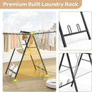 APEXCHASER Foldable Clothes Drying Rack, Metal Laundry Drying Rack Collapsible, Ultra Thin Clothes Rack for Sweater Bra Towel for Indoor & Outdoor Use, Height Adjustable Gullwing Clothes Airer, Black by TinyTreasures Baby Boutique