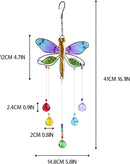 Dragonfly Hanging Crystal Suncatcher Ornament Window Garden Decor Rainbow Maker Prism Pendant by GreenHaven Gardens