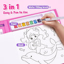 JoyCat Paint with Water Coloring Books, Art & Craft Activity, Princess No Mess Art for Kids Ages 4-8, Craft Kits & Supplies, DIY Creative Activity, Presents for Girls & Boys by TinyTreasures Baby Boutique
