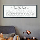 LuZhiQiang Love The Lord Your God With All Your Heart Wall Decor Art 40"×15" Deuteronomy 6:5-7, 9 Scripture Sign Bible Verse Large Wood Framed Wall Hanging (Black) by CozyNest Decor